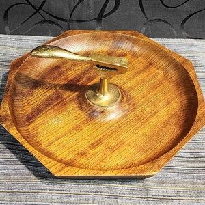 Woodcrest Styson acacia wood Nutcracker - Vintage 1950s